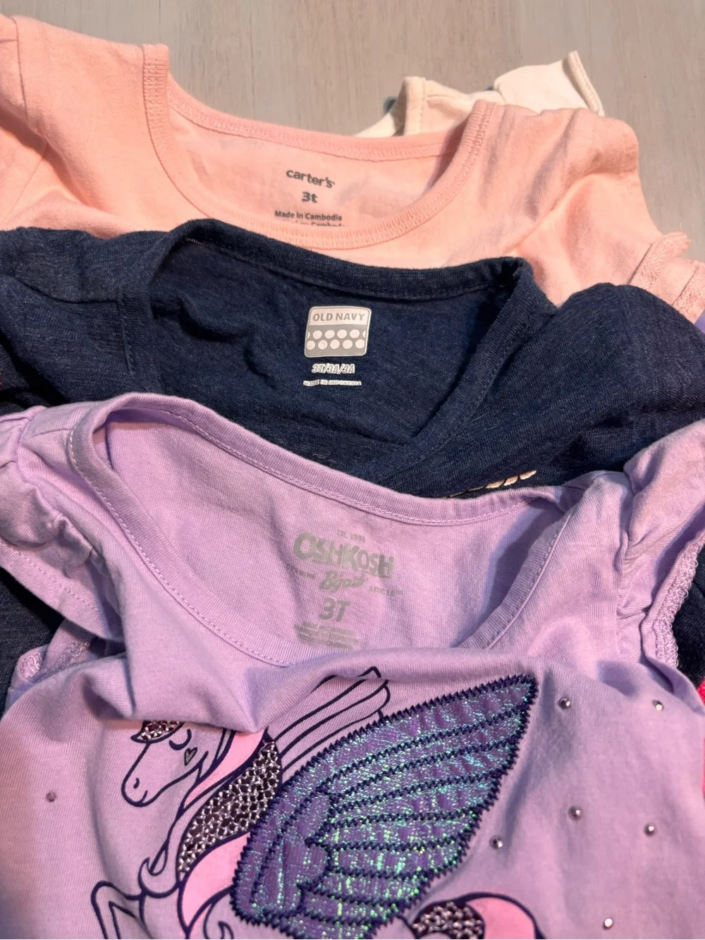 Kids Girls 3t Bundle Lot Set of 6 Tees Tank Tops